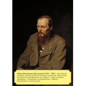 Плакат "Федр Михайлович Достоевский"
