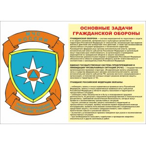 Плакат "Гражданская оборона"