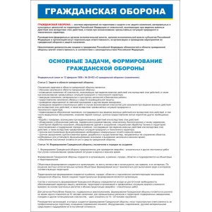 Плакат "Гражданская оборона"
