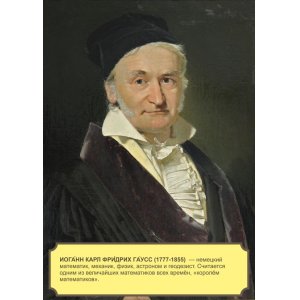 Плакат "Иоганн Фридрих Гаусс"