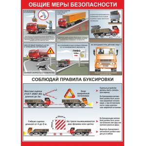 Плакат "Общие меры безопасности"