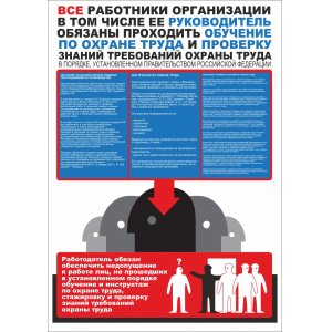 Плакат "Обучения по охране труда"