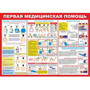 Плакат "Первая медицинская помощь"