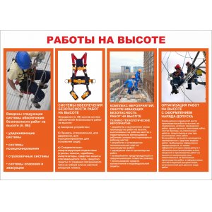 Плакат "Работы на высоте"