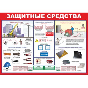 Плакат "Защитные средства"