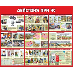 Стенд "Действие при ЧС"