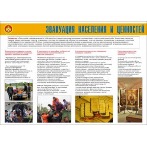 Стенд "Эвакуация населения и ценностей"