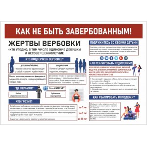 Стенд "Как не быть завербованным"