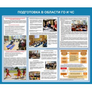 Стенд "Подготовка в области ГО и ЧС"