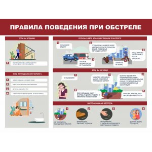 Стенды Действия населения при военных действий