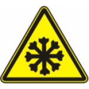 Знак безопасности Знак безопасности "Осторожно! Холод". W-17 150х150мм.